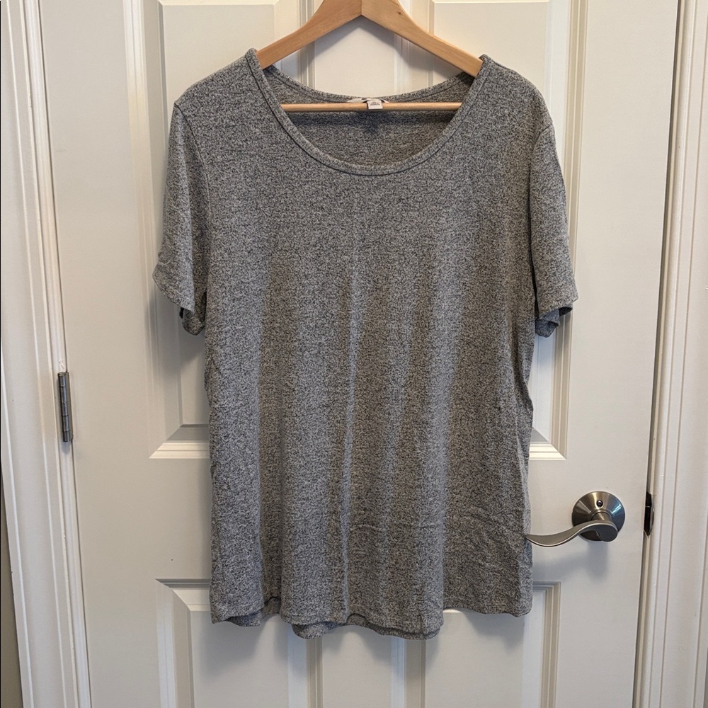 Gray Short Sleeve Pajama Set